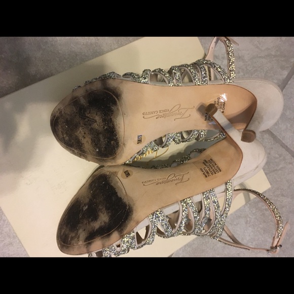 Stunning  crystal heels worn once to a wedding π - Picture 11 of 13